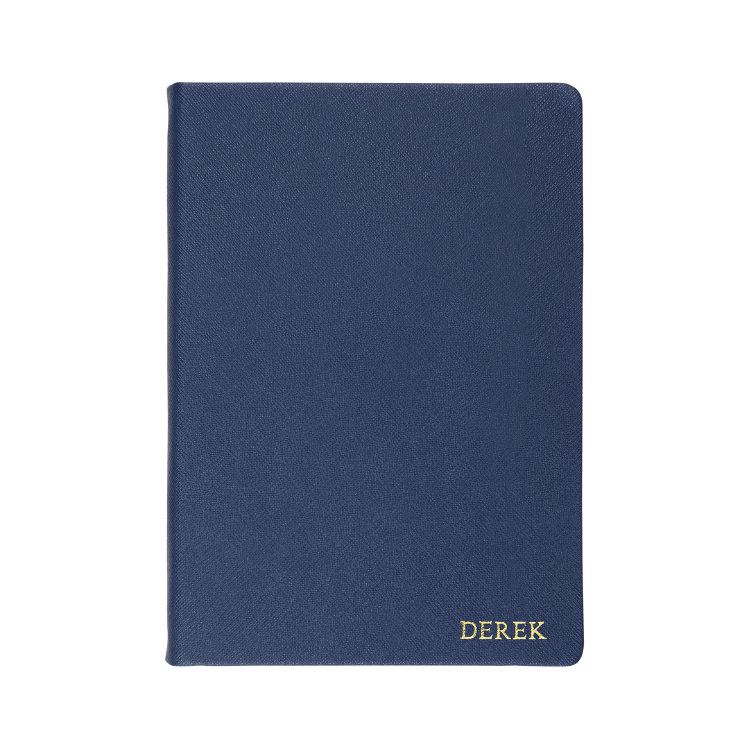 Navy - A5 Saffiano Notebook