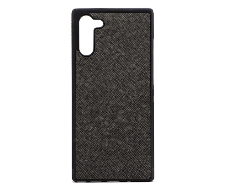 Black Samsung Note 10 Saffiano Phone Case | Personalise | TheImprint Singapore