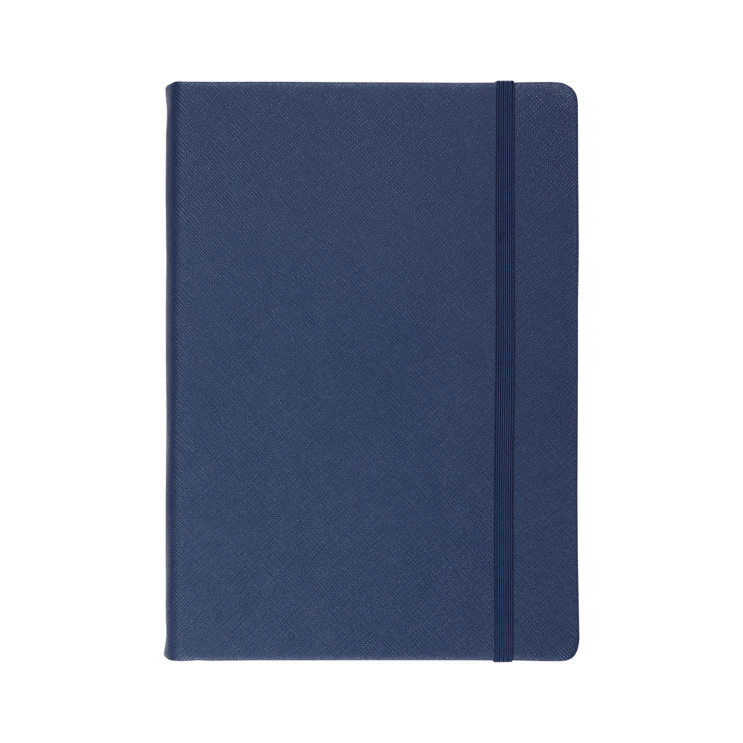 Navy - A5 Saffiano Notebook | Personalise | TheImprint Singapore