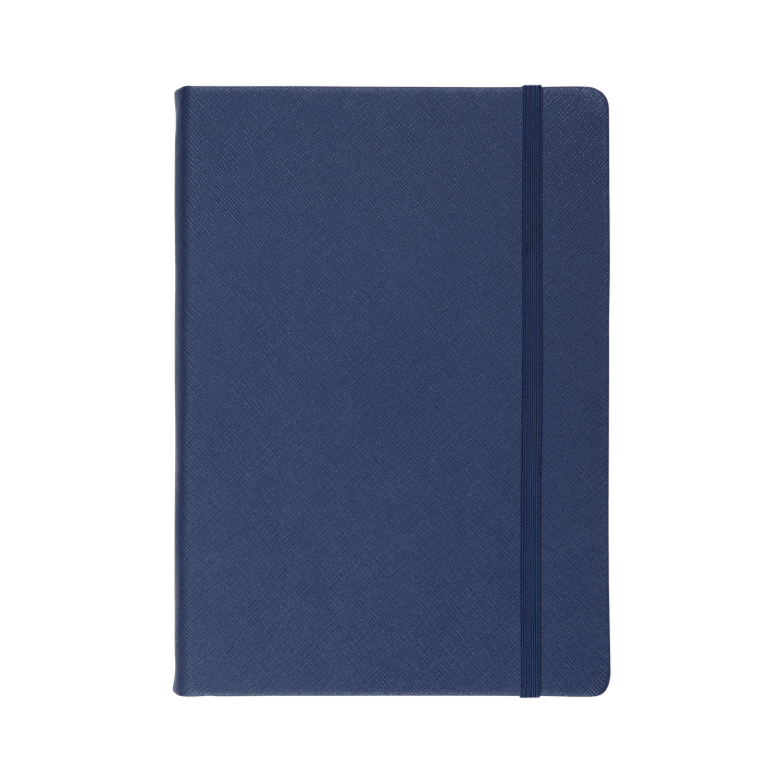 Navy - A5 Saffiano Notebook | Personalise | TheImprint Singapore
