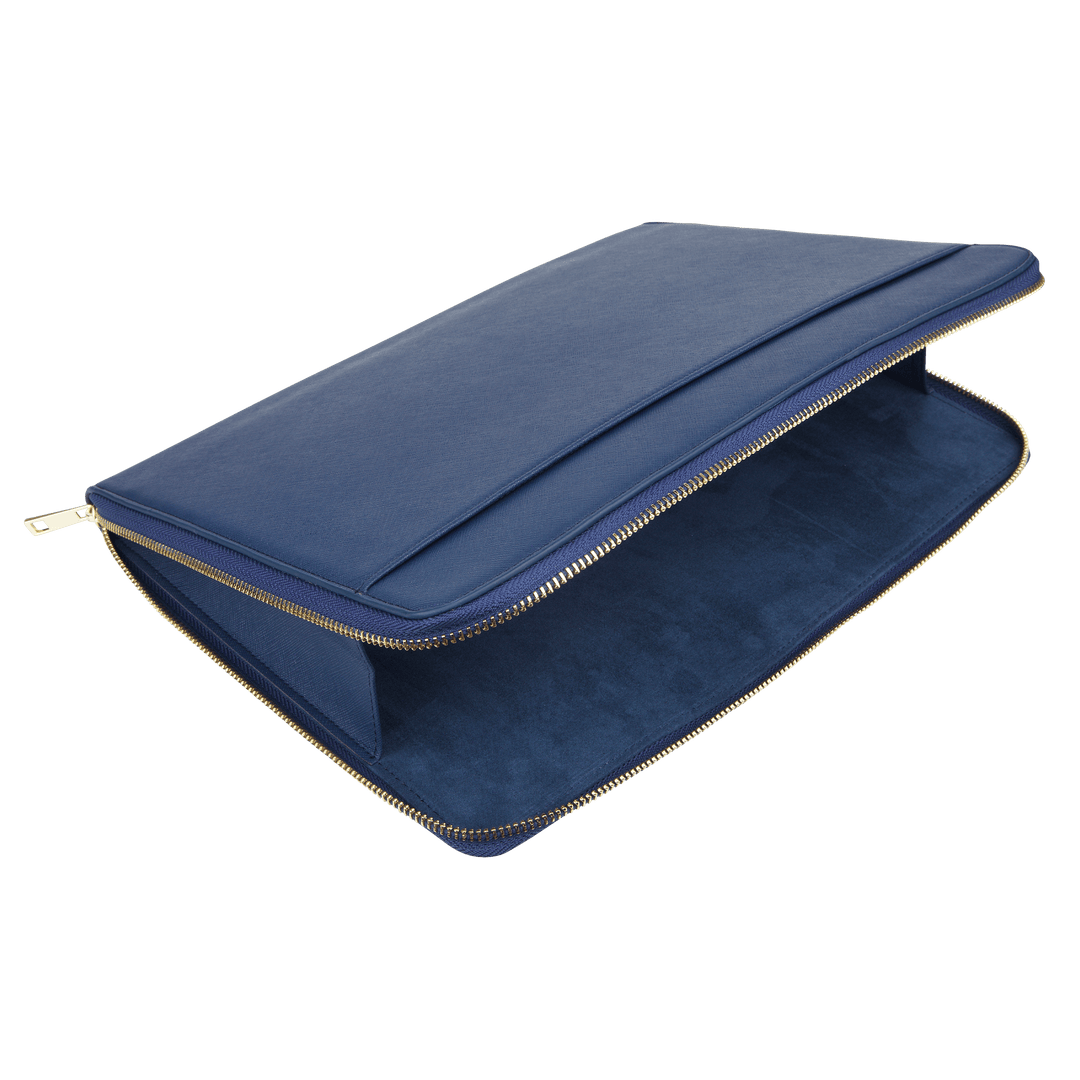 Navy - Saffiano Laptop Sleeve | Personalise | TheImprint Singapore