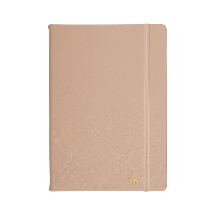 Nude - A5 Saffiano Notebook | Personalise | TheImprint Singapore