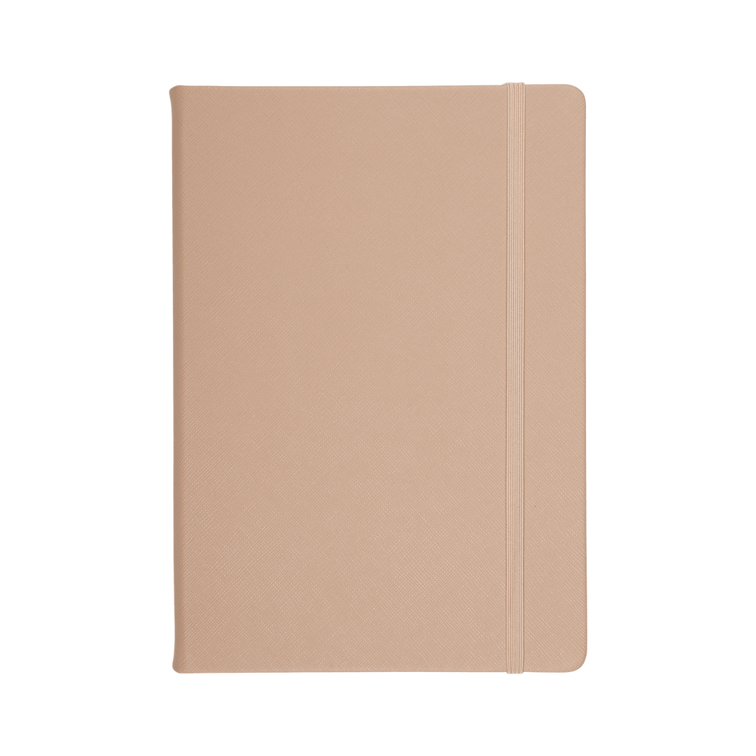 Nude - A5 Saffiano Notebook | Personalise | TheImprint Singapore