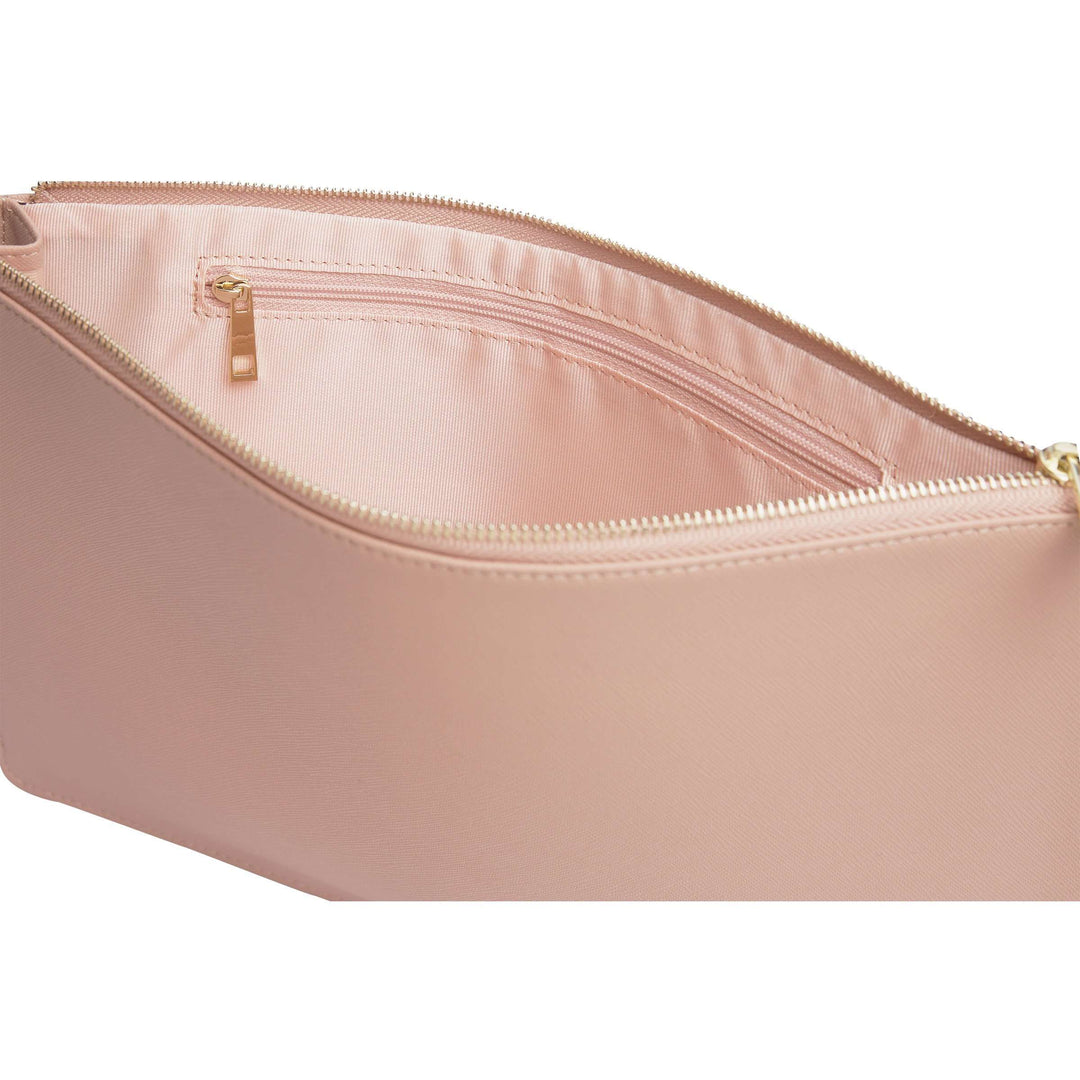 Nude - Large Saffiano Pouch | Personalise | TheImprint Singapore