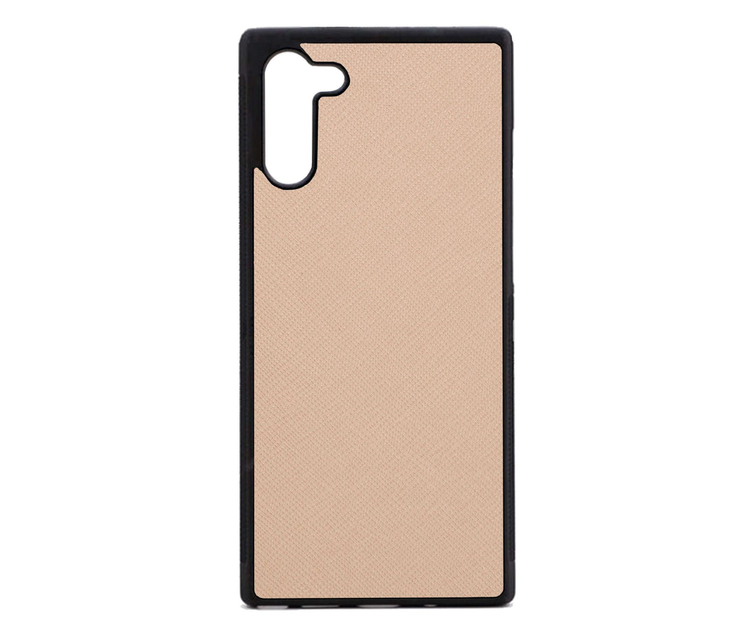 Nude Samsung Note 10 Saffiano Phone Case | Personalise | TheImprint Singapore